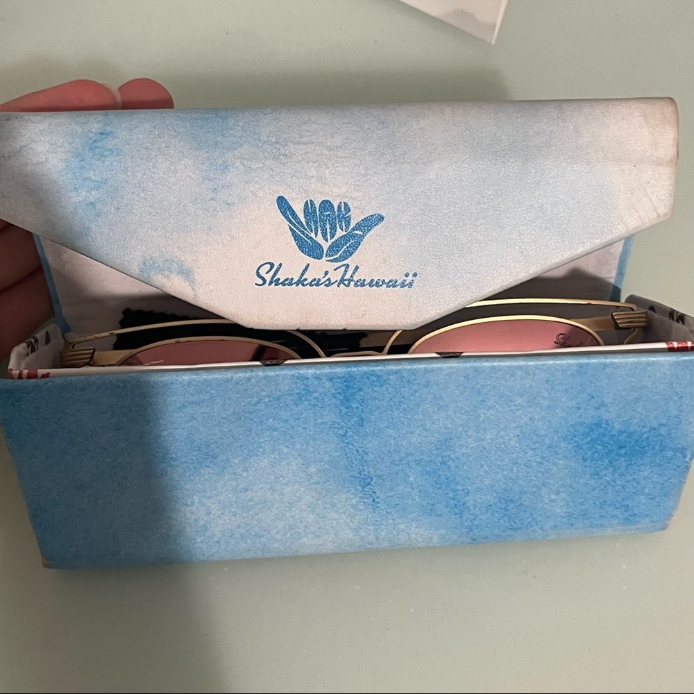 Pink Hawaiian sunglasses